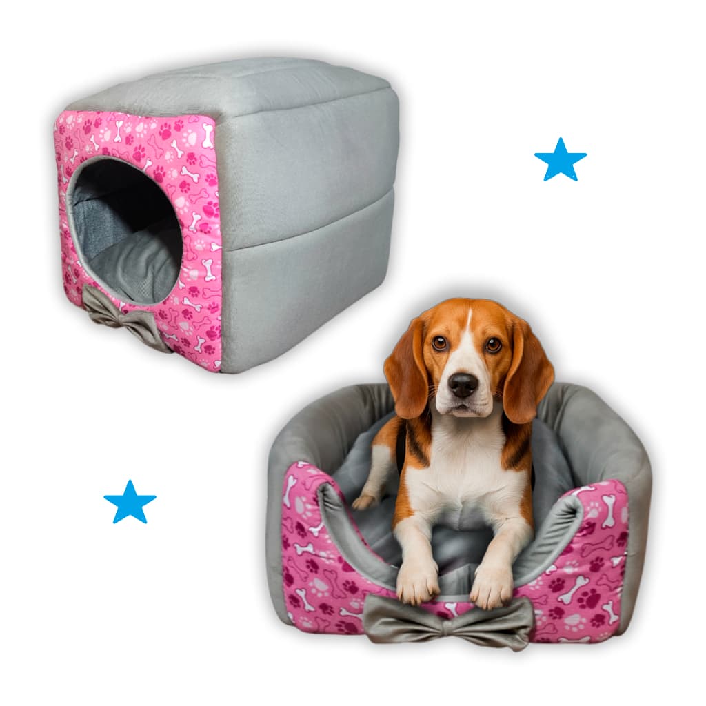 Toca Cama Casinha Iglu 2 Em 1 Cachorro Cão E Gato Tam P M e G