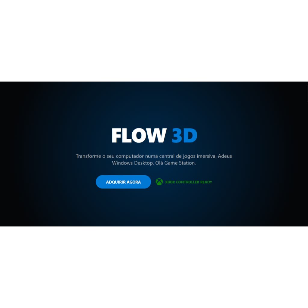 Sistemas de jogos Flow 3D launcher , computador ou notebook.