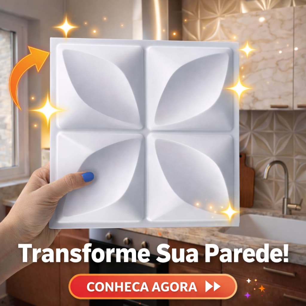 Kit Até 120 Placas PVC 3D 25x25cm Revestimento Parede Para Sala Quarto Cozinha - ENVIO IMEDIATO