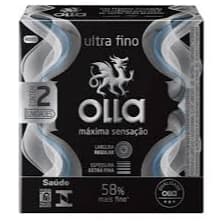 Preservativo Camisinha Olla Máxima Sensação Ultra Fino 2 Unidades