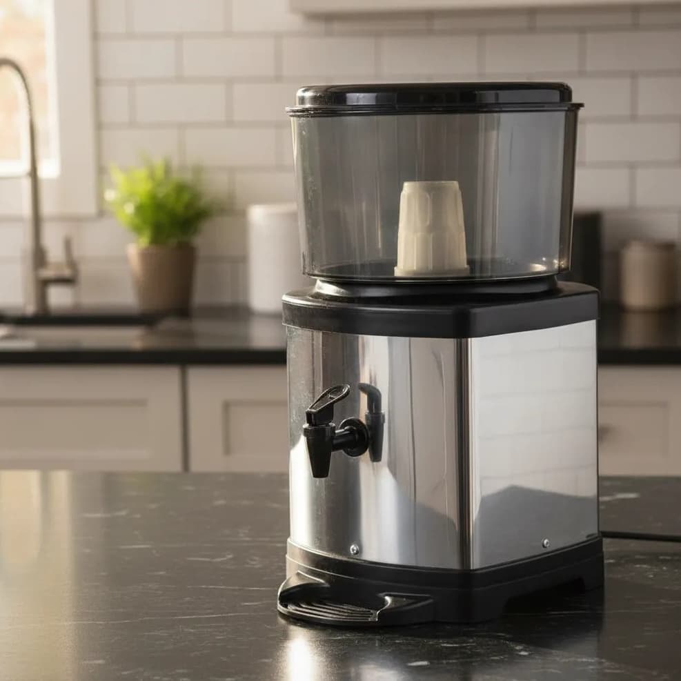 Bebedouro Para Água Filtro Para Água Inox Com Base De Barro 6L