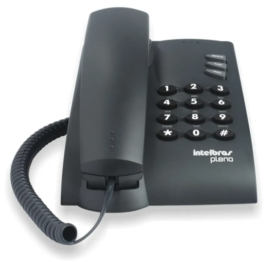 Telefone Com Fio Intelbras Pleno Sem Chave