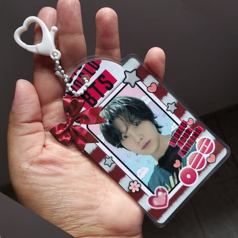 Chaveiro Decorativo Estilo BTS – Mosquetão Coração | Avulso ou Kit Colecionável K-pop