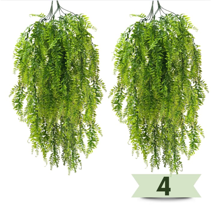 Planta artificial Folhas de Samambaia decorativa 77cm