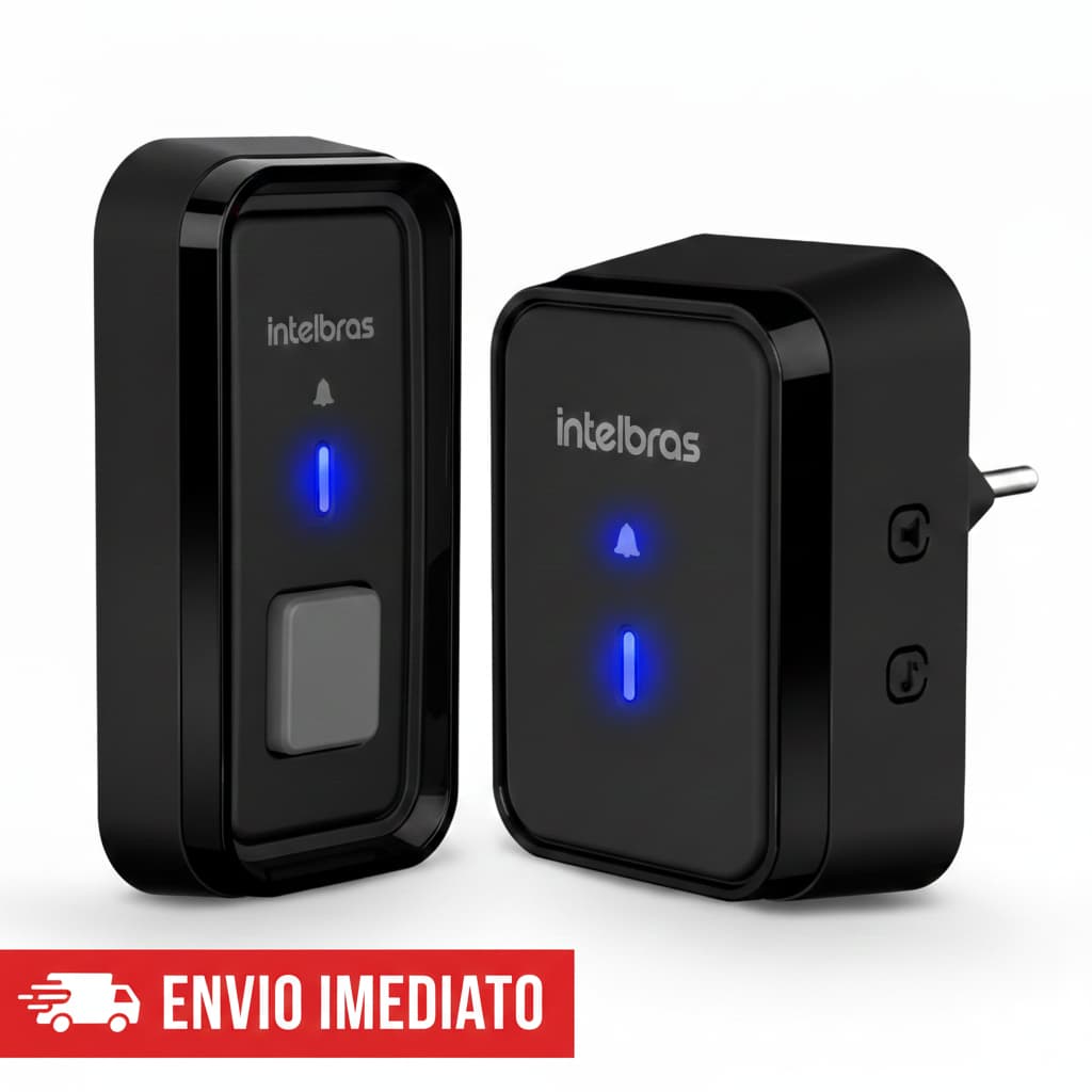 Campainha Intelbras CIB 101 Sem Fio Bivolt Com Bateria Inclusa - Original