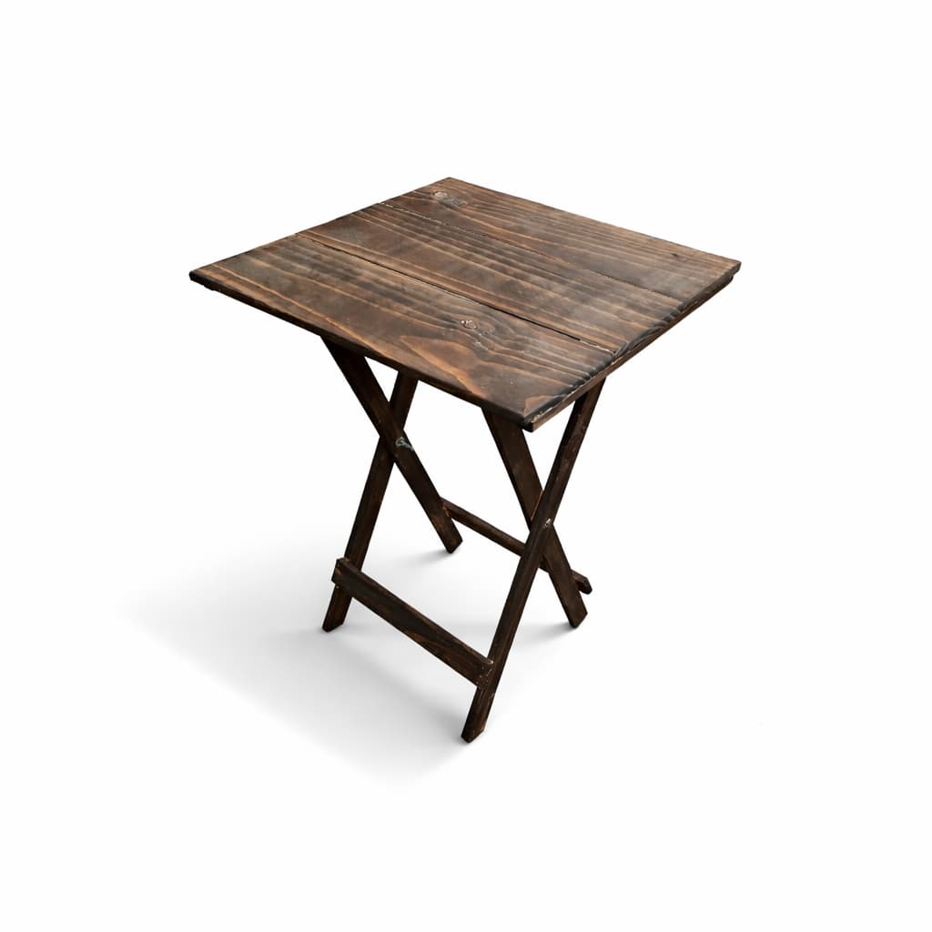 Mesa Dobrável de Pinus Compacta e Versátil para Bar e Área Externa