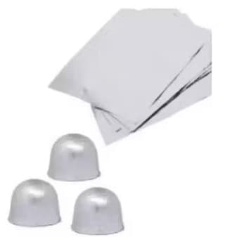 100 Papel chumbo metalizado para ovos de páscoa e chocolates vários tamanhos