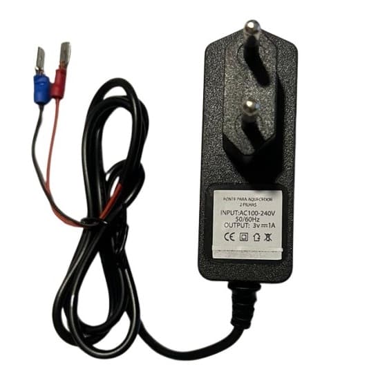 Fonte 3vdc 1a Para Aquecedores A Gás 3v Eliminador De Pilhas