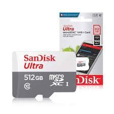 Cartão de Memoria 512GB  Ultra  Câmera de Segurança Celular