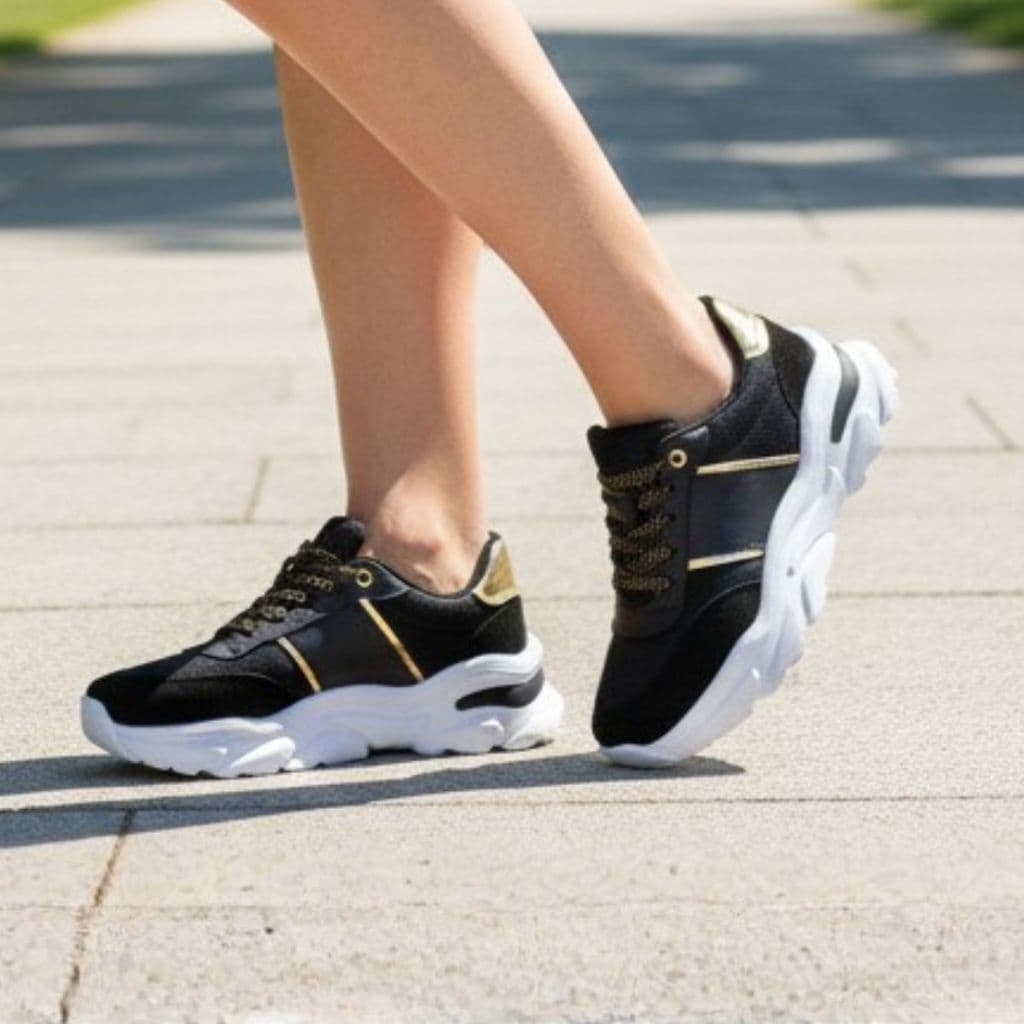 Tênis GuGi Feminino Casual Fiorella Sola Antiderrapante Caminhada Camurça Leve e Confortável 622-GG