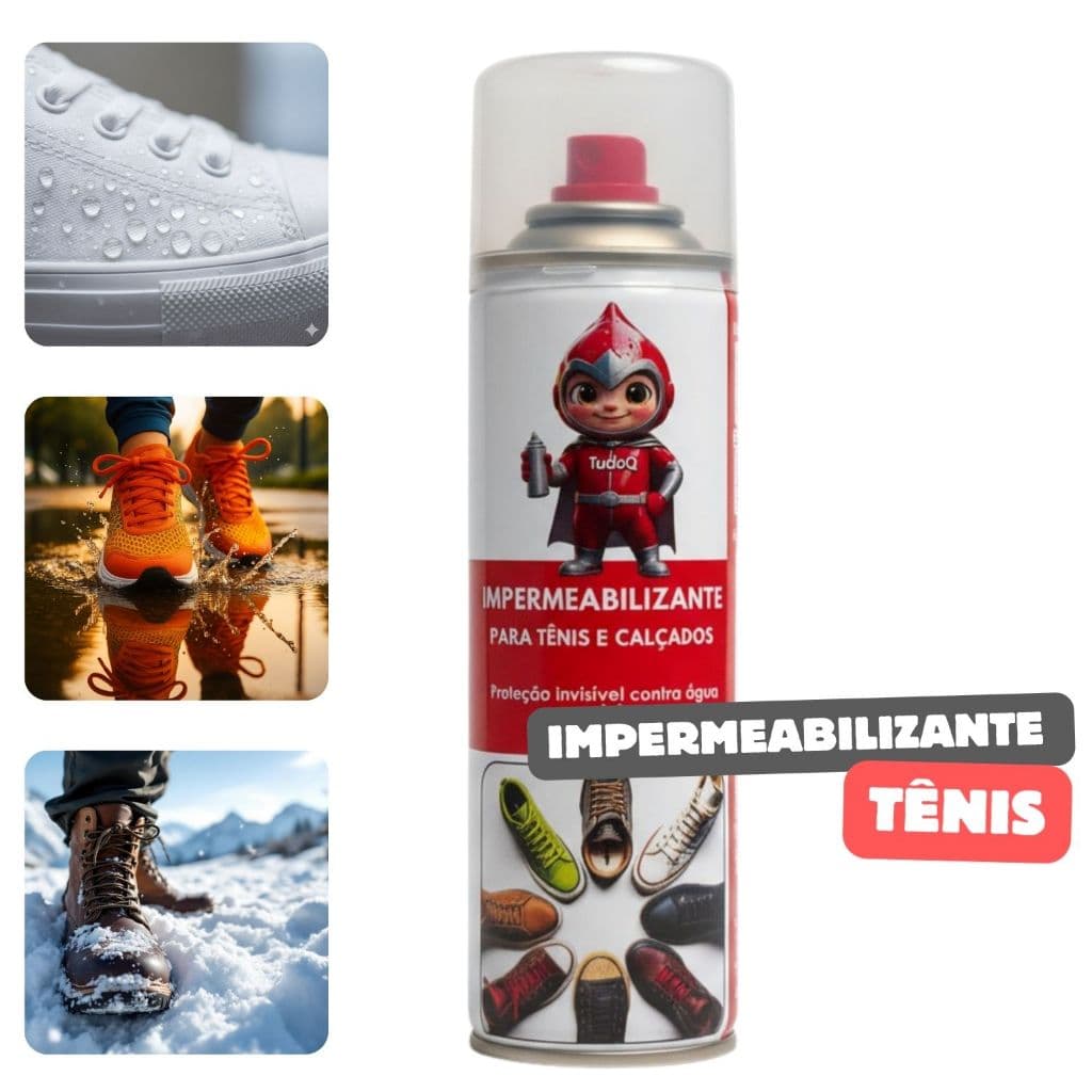 Impermeabilizante de Tênis TudoQ 300ml – Proteção contra água, suco e poeira