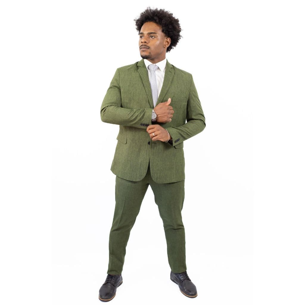 terno verde melange oliva - lançamento promoção- luxo