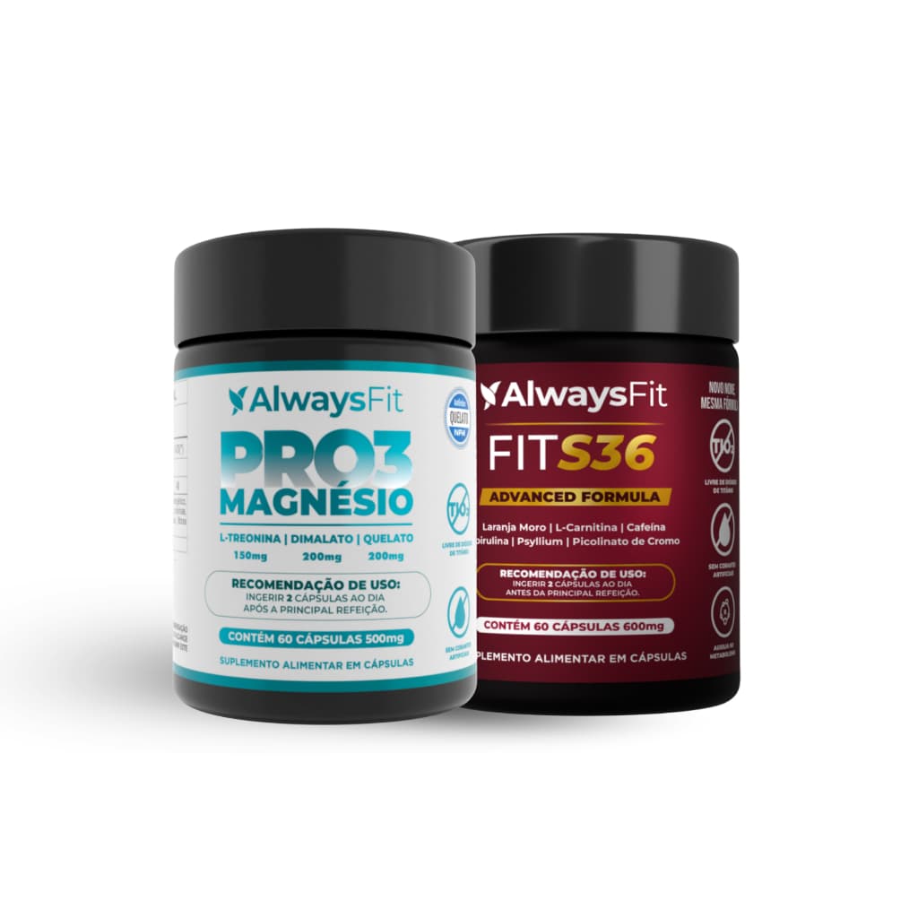 Kit Metabolismo Da Alwaysfit - Pro3 Magnesio Quelato + FitS36
