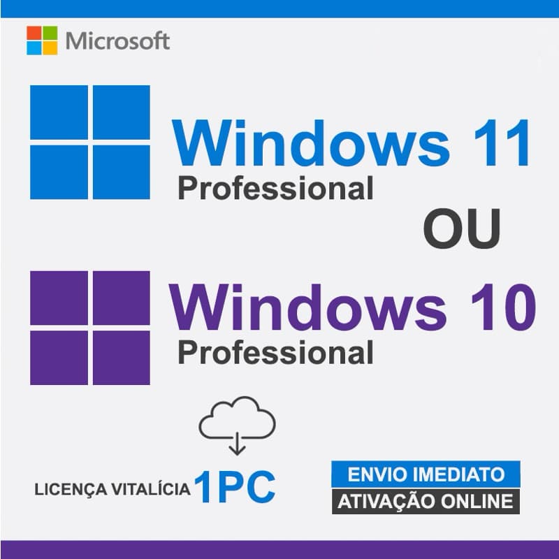 Licença Serial Chave Key Windows 10/11 Pro/Home + Nota Fiscal + Ativa Onlinr + Pode Reinstalar + Partner Autorizado