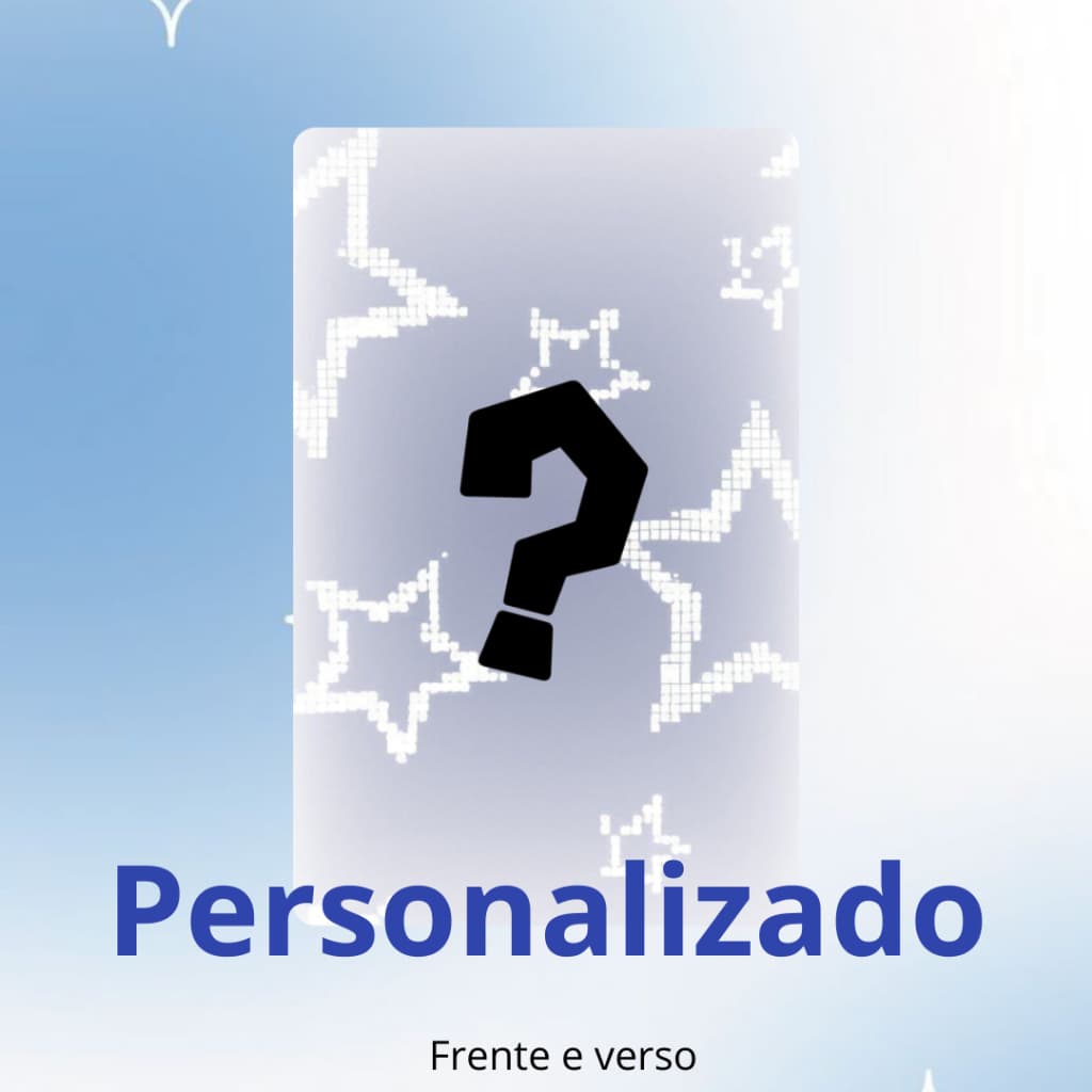 photocard personalizado unitario frente e verso/apenas frente