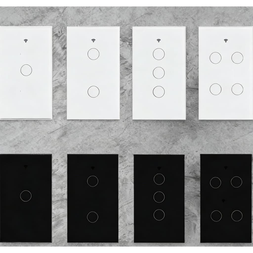 Interruptor Inteligente 1 2 3 4 Botao WiFi Touch Tuya Alexa Google Smart Life