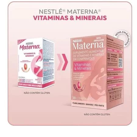 Materna Nestle 30 comprimidos - Vitamina para gestantes