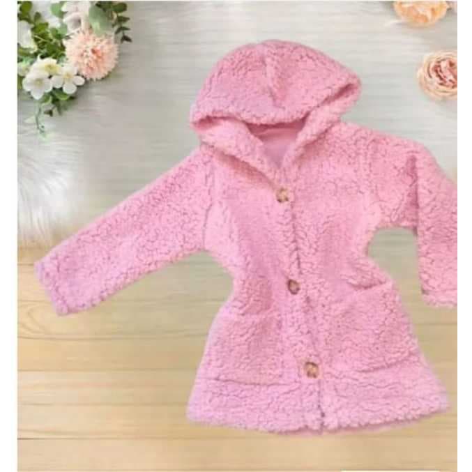 casaco blusa infantil menina teddy sobretudo de frio inverno femenino