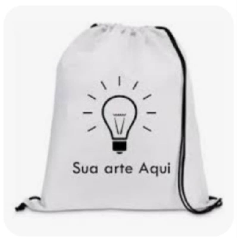 kit 30 mochila saco em oxfor estampada