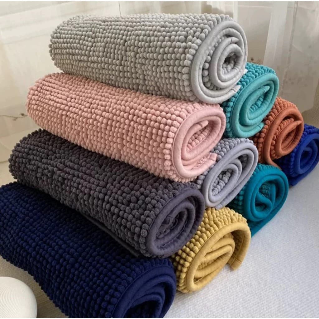 Tapete de Banheiro 40x60 Premium Antiderrapante Bolinha Macarrão Várias Cores