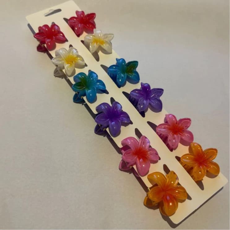 Kit 12/24/36 Peças Grampos piranha De Cabelo Flor De Feriado De Praia Barrettes/3cm/5cm