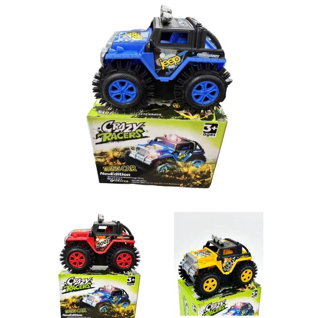 Carro de acrobacias elétrico para crianças, carro de brinquedo invertido