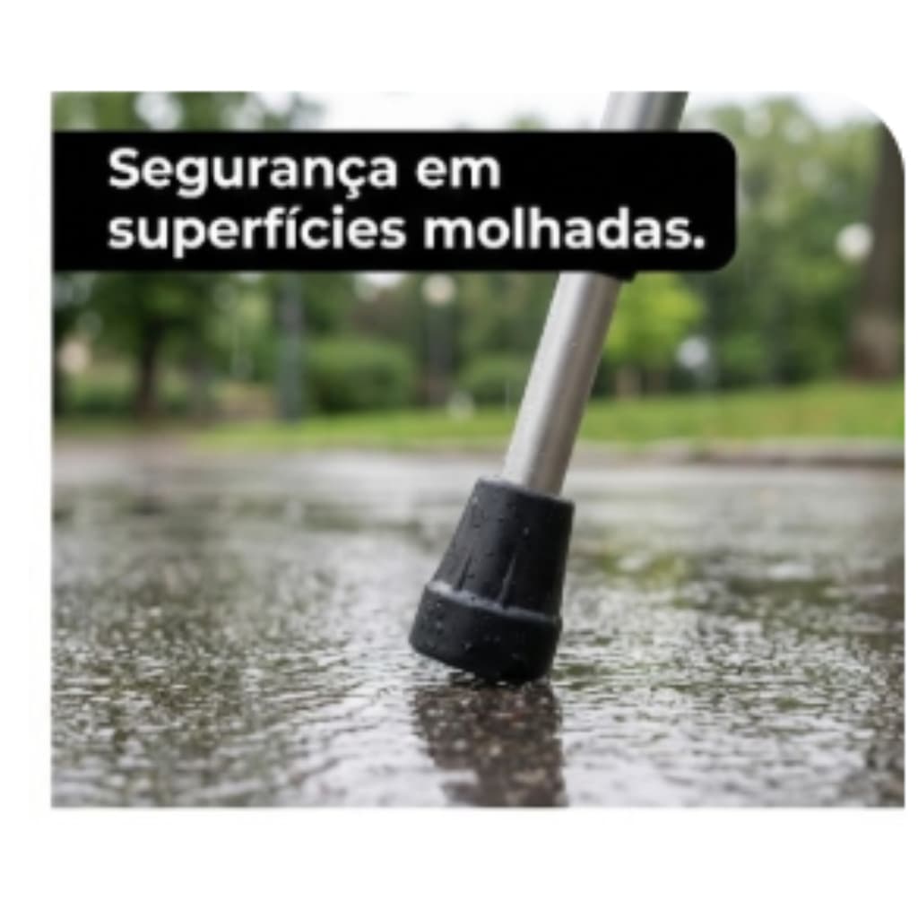 Kit Ponteira de Borracha Para Muleta 2 4 8und Bengala e Andador Universal 22mm