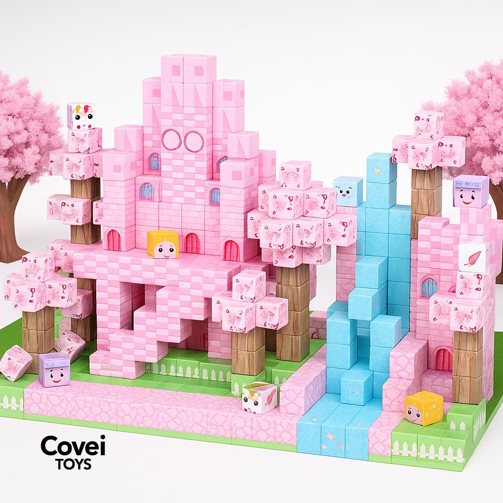 Blocos Magneticos De Montar Construção 96/148/192/296/384 Meninas Bloco Construção
