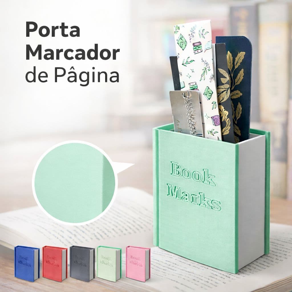 Porta Marcador de Página – Book Marks Decorativo em Impressão 3D