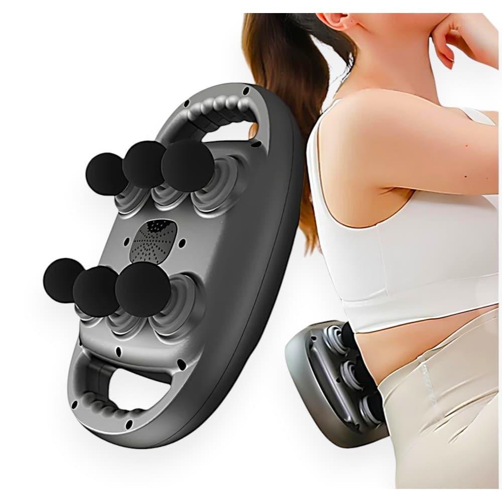 Massageador Corporal Elétrico Aparelho Muscular 6 Cabeças