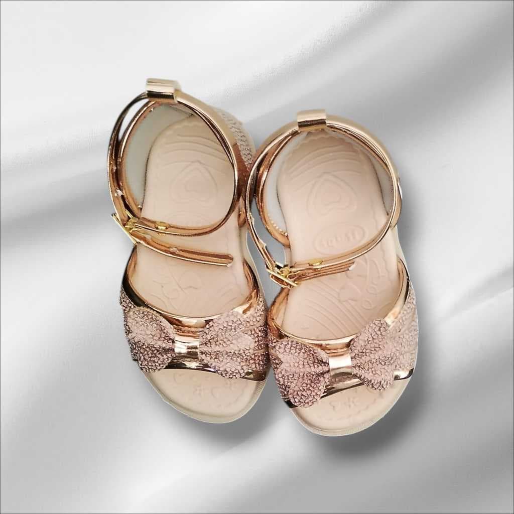 Sandália Infantil Menina Glitter Laço Criança, Bebe  Confortável  Festa Verão Dia das Crianças.