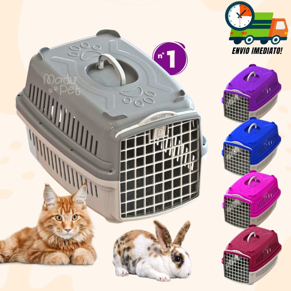 Caixa de Transporte Para Cães e Gatos Pets até 06 kg Reforçada MMA PET Promoção - Envio Imediato