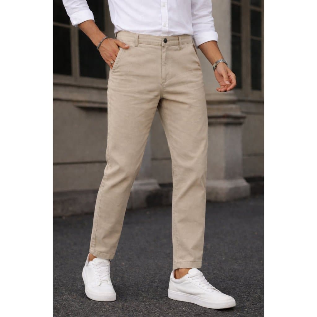 Calça Masculina Sarja Slim com Elastano – Super Confortável | 36 ao 48 | Preço de Fábrica