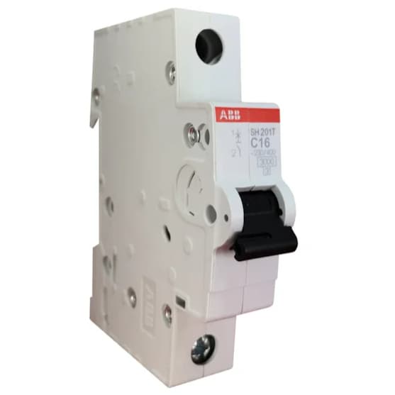 Mini Disjuntor Monopolar ABB 16A SH201 T-C16