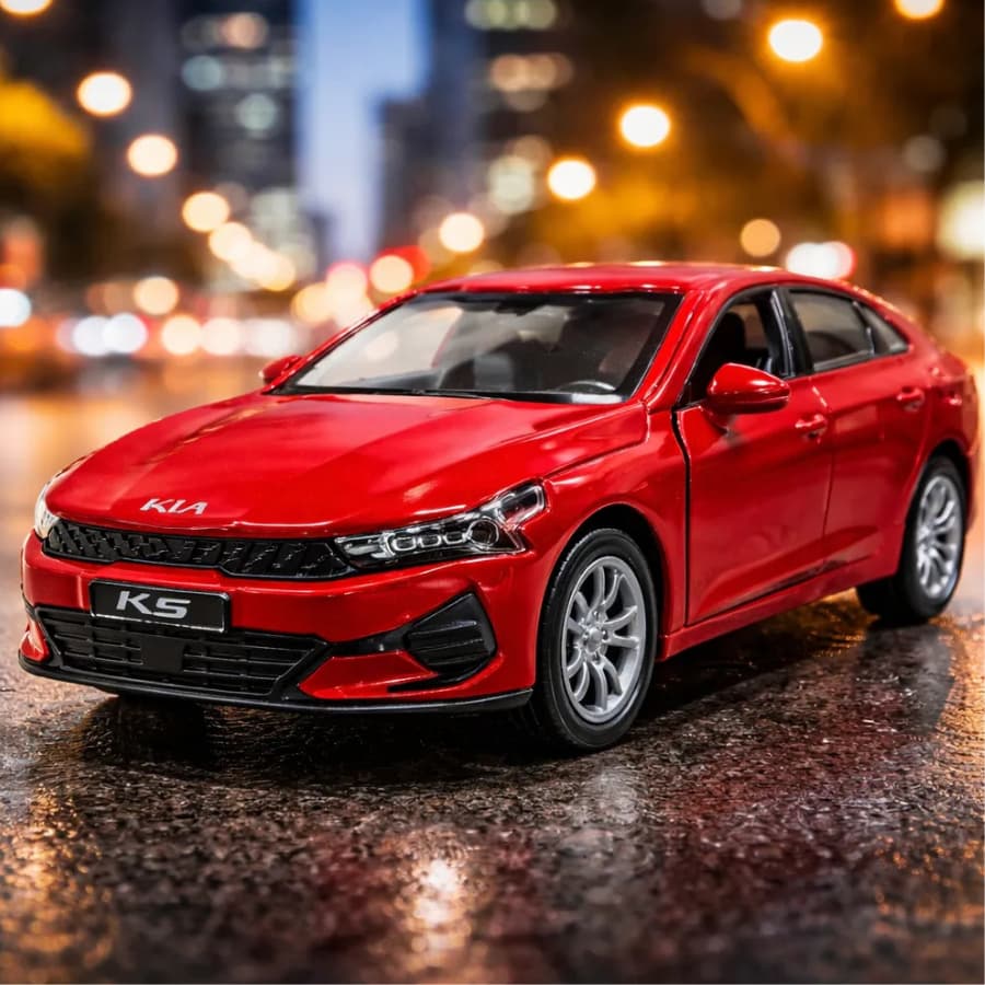 Carrinho Miniatura Metal Kia K5 Ficção Abre Portas Premium