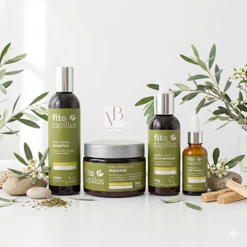 Grandha Fito Capillus Fine Herbal para Feridas no Couro Cabeludo