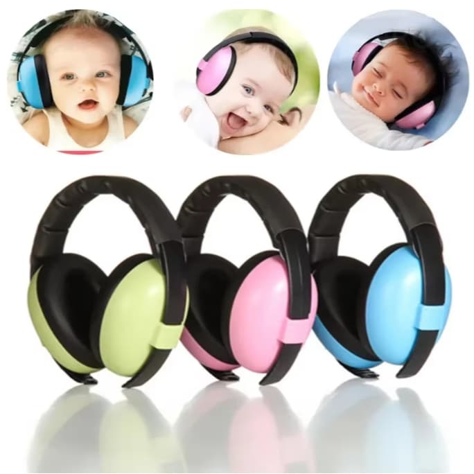 Fones De Ouvido Anti-Ruído Para Bebês Crianças Adormecidas Proteção Sonora Silenciador
