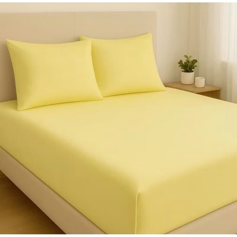 Lençol com Elástico Percal Toque de Algodão – 3 Peças Casal/Queen/Solteiro