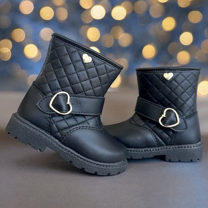 Bota Feminino Coturno Infantil De Menina Vários Modelos Blogueira Matelassê Promoção