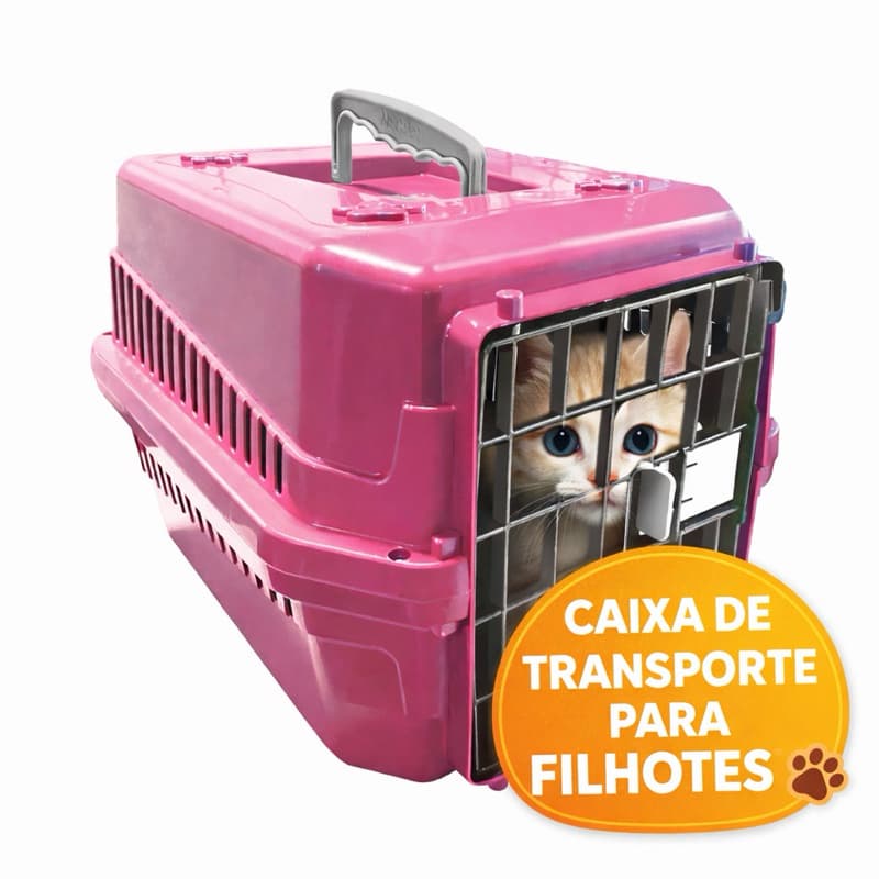 Transporte Pet Seguro e Confiavel - Caixa de Transporte Pet para Cães e Gatos