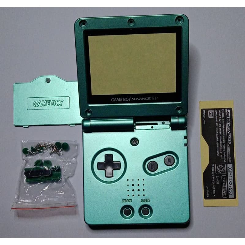 Carcaça Game Boy Advance SP verde claro Deixe seu console como novo.