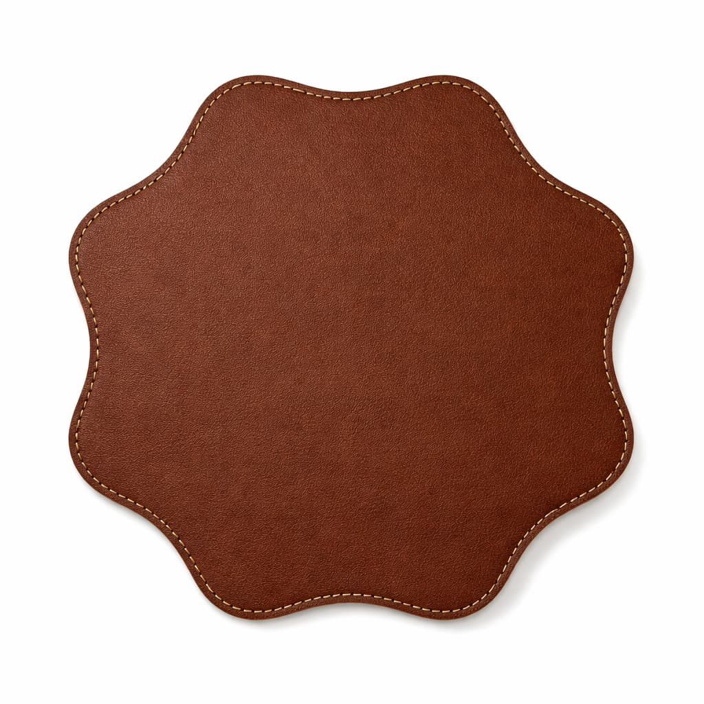 08 Jogo Americano Dupla Face Sisal Couro Souplast Mesa Posta Jantar