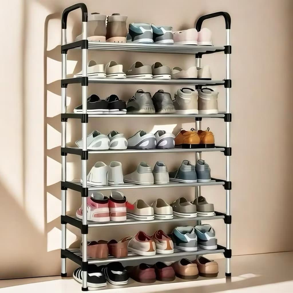 ￼Sapateira Multiuso Para Calçados 7 Andares Organizador Desmontável  organizador de sapatos tênis