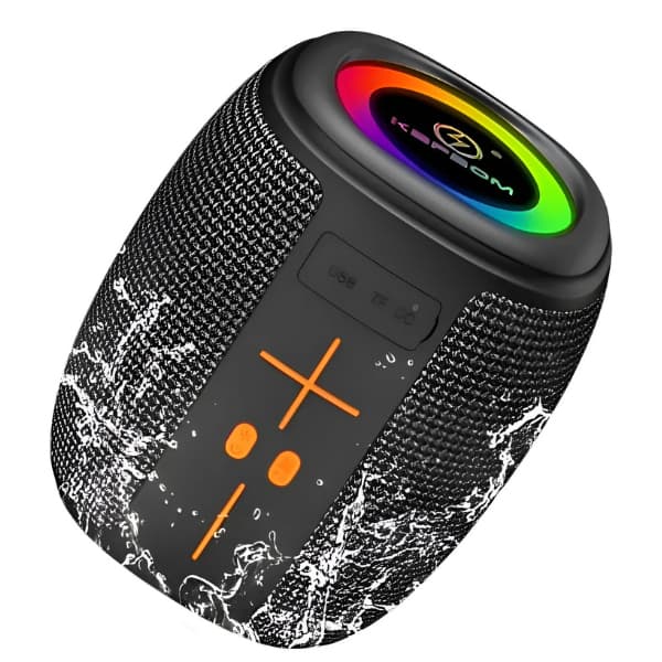 Caixa de Som 50w Bluetooth+Radio Fm Kapbom KA-8596 Tws Luz Rgb