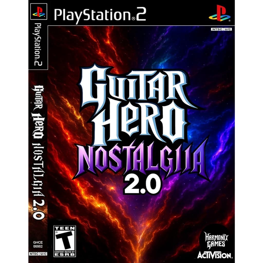 jogo guitar hero nostalgia 2.0 ps2