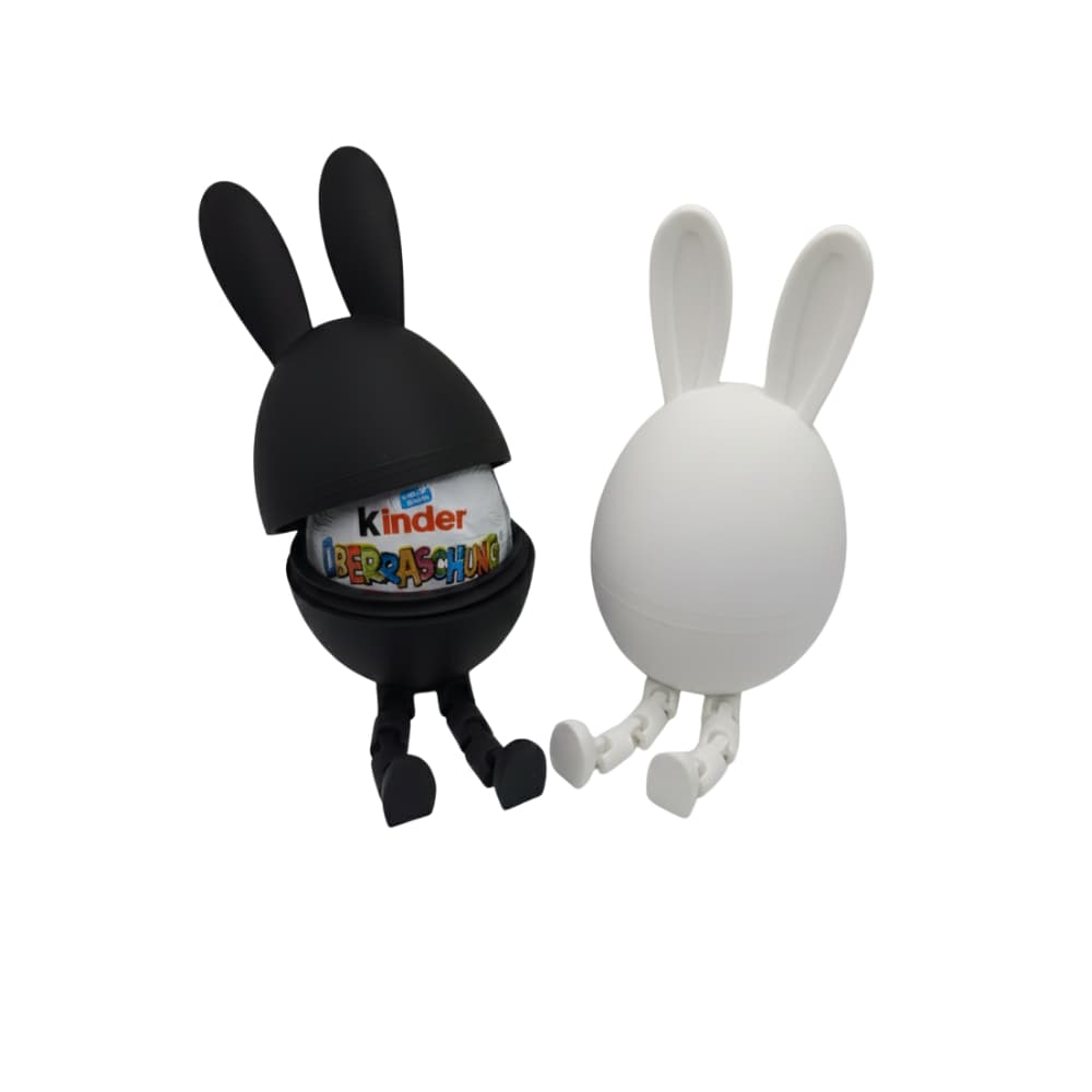 Coelho Porta Kinder Ovo De Páscoa Lembrancinha Suporte Presente Infantil Porta Bombom Enfeite Montável de Encaixe Kids