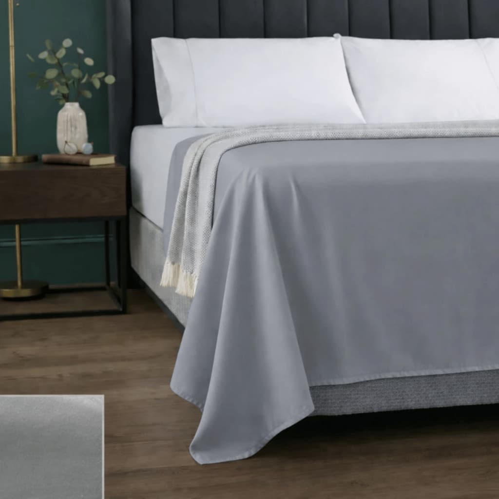 Lençol Solteiro/Casal/Queen/King Superior sem elastico 400 fios Micropercal Respirável Macio