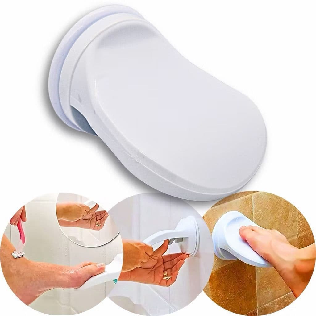 Apoio de Pé para Banho com Ventosas, Antiderrapante, Suporte Multiuso para Banheiro, Segurança e conforto no Banho