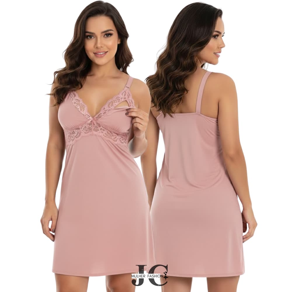 Camisolas Amamentação para Maternidade / Gestante com Renda e Click