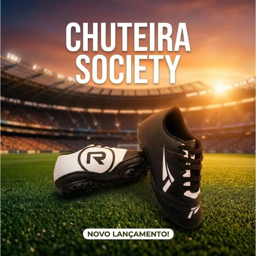 Tênis Chuteira Infantil Society Masculina Reforçada 26-33 Envio Rápido
